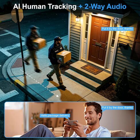 4K Dual Lens Security Camera Outdoor PTZ 2.4G/5G WiFi with Human Track in Saudi Arabia