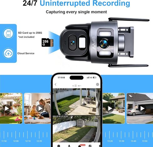 4K Dual Lens Security Camera Outdoor PTZ 2.4G/5G WiFi with Human Track in Saudi Arabia