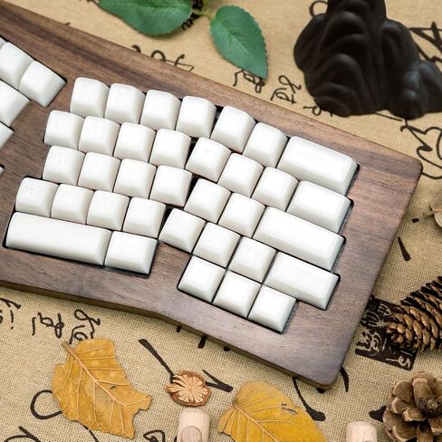White Jade Keycaps, Double Shot SA Profile Keycaps PBT Material in Kuwait