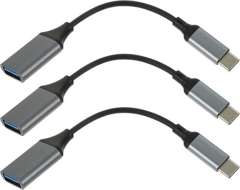 COHEALI 3 Pcs USB C to USB 3.0 Adapter for Keyboard and USB Reader Black in Saudi Arabia