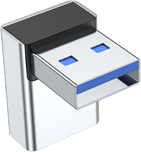 USB Male to Female 90 Degree Right Extension Adapter USB Upward Connector Data Sync for Laptop USB Fan in Kuwait