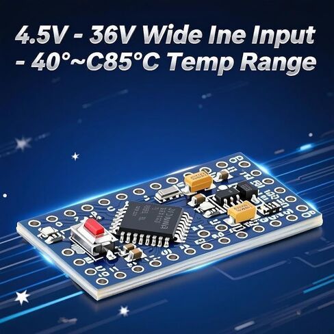 2Pcs Pro Mini 3.3V ATMEGA328PB Development Board - Compatible for Arduino, USB Programmer, Low Power, Improved Version in Saudi Arabia