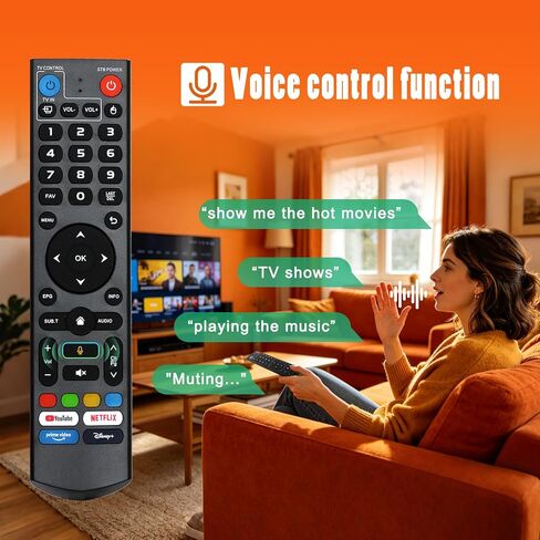 Replacement V3 Pro Voice Remote Control Compatible with vSeeBox V5 Pro / V3 Plus/V3 / V2 / V1 Pro/V1 Max/Elite/Max(Without Backlight Function) in Saudi Arabia