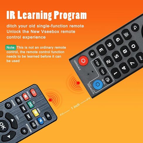 Replacement V3 Pro Voice Remote Control Compatible with vSeeBox V5 Pro / V3 Plus/V3 / V2 / V1 Pro/V1 Max/Elite/Max(Without Backlight Function) in Saudi Arabia
