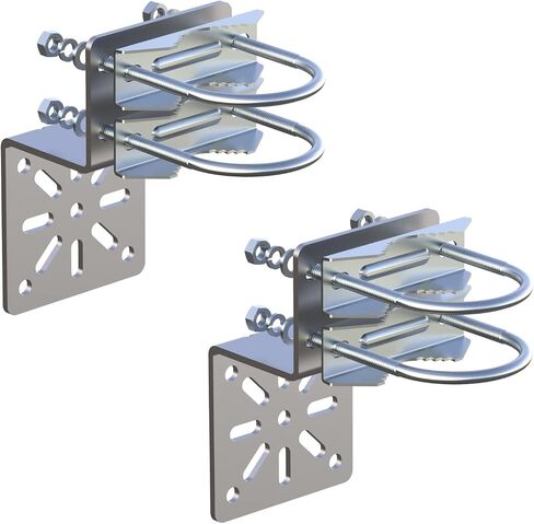 Pole Mount Bracket Anti Vibration Antenna Mount Universal Wall Mounting Bracket [ Without The Pole ] for Security Camera PTZ Dome Indoor Outdoor AP Access Point Client CPE Kits in Saudi Arabia