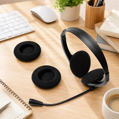 32Pcs Black Headphone Earpads Replacement Cushions in Saudi Arabia