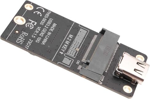 1 PCS M.2 to Type-C SSD Enclosure Adapter M2 NVME HDD Enclosure Interposer Board JMS583 Chip 10Gbps Support 2230 2242 2260 SSD Black in Saudi Arabia