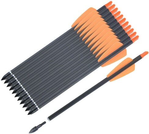 12PCS Crossbow Arrows Bolts 7.5" 15" Carbon Arrows Crossbow Bolts Mini Bow Hunting in Saudi Arabia