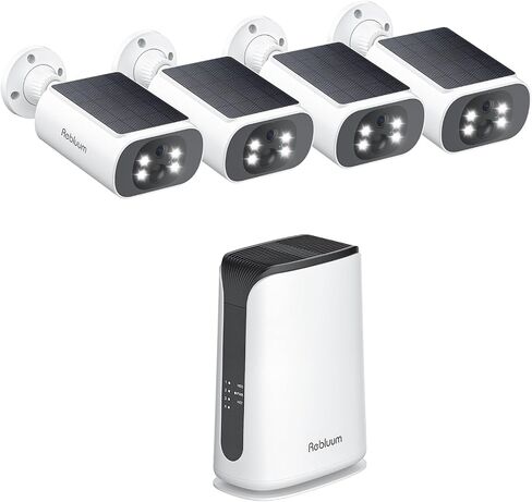 4MP Solar Security Cameras Wireless Outdoor, 4-Cam Kit in Saudi Arabia