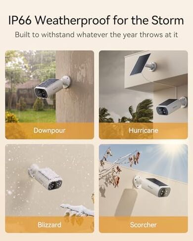 4MP Solar Security Cameras Wireless Outdoor, 4-Cam Kit in Saudi Arabia