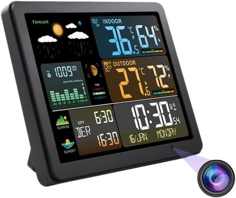 2.7K SuperHD Wi-Fi Security Camera with Indoor/Outdoor Weather Station in Saudi Arabia
