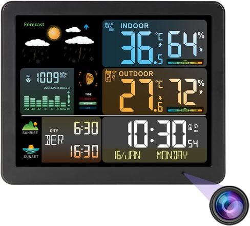 2.7K SuperHD Wi-Fi Security Camera with Indoor/Outdoor Weather Station in Saudi Arabia