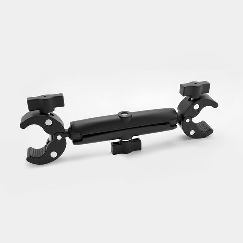 Clamp Camera Mount Chair Umbrella Clamp with 360° Magic Arm Dual Ball Head Adapter, Heavy Duty Super Clamp for Camera Light Stand Tripod Stroller Motorcycle Handlebar, 10 Inch in Saudi Arabia