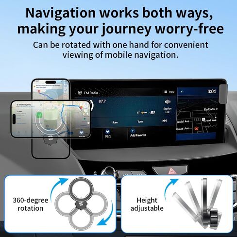 Car Magnetic Phone Mount for Acura RDX 2019 2020 2021 2022 2023 2024 2025 2026 Auto Interior Accessories Best Cellphone Holder Mobile Cradle Cell Phones Navigation Charging Screen Stand in Saudi Arabia