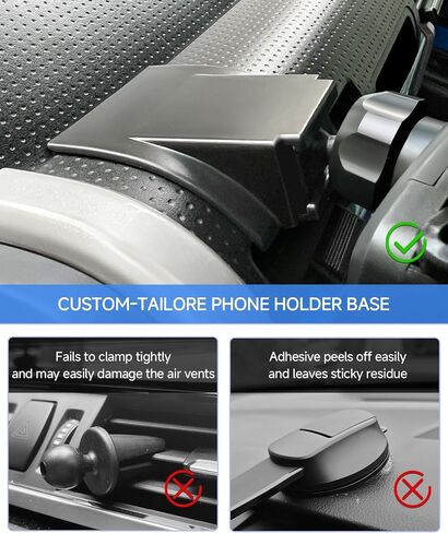 Qi2.2 25W Wireless Charger Car Phone Mount for Toyota FJ Cruiser 2007-2014 in Saudi Arabia