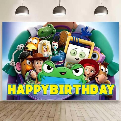لخلفية Toy Movie Story 5، خلفية ديكور حائط كرتونية لطيفة، خلفيات صور لحفلات أعياد الميلاد للأولاد والبنات in Kuwait