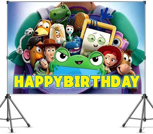 لخلفية Toy Movie Story 5، خلفية ديكور حائط كرتونية لطيفة، خلفيات صور لحفلات أعياد الميلاد للأولاد والبنات in Kuwait