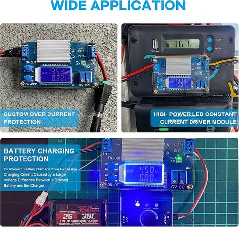 Hosyond DC to DC Buck Converter CV CC Power Supply Module Voltage Regulator, 1.2V-32V Output 12A Adjustable, for LED Drivers Battery Charging Solar Panel RV in Saudi Arabia