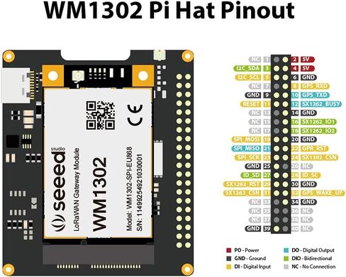 NGW-1pc WM1302 Pi HAT for Raspberry Pi in Saudi Arabia