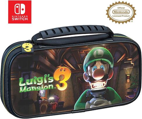 Nintendo Mario Switch Lite Travel Case - Adjustable Stand, Bonus Game Case, Deluxe Carry Handle in Kuwait