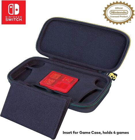 Nintendo Mario Switch Lite Travel Case - Adjustable Stand, Bonus Game Case, Deluxe Carry Handle in Kuwait