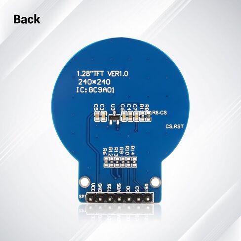 2-Pack 1.28 Inch Round TFT LCD Display Module, 240x240 RGB IPS Screen with GC9A01 Driver, 4-Wire SPI Interface PCB Monitor for Microcontroller Boards and DIY Embedded IoT Projects in Saudi Arabia