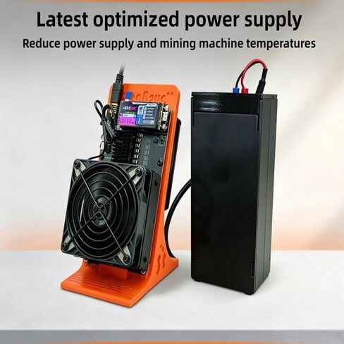 Upgraded NerdQaxe++ Rev 6.1 6TH/s, Bitcoins Miner with 4 Pieces BM1370 Asic Chip, 105W Lottery Miner, Open-Source Solo Crypto Miner, Dual Fan Design, Quiet Home & Office Miner (6T) in Kuwait