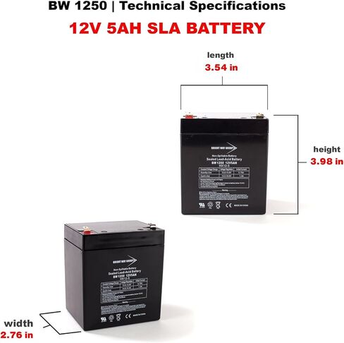 Craftsman Garage Door 41A822 Compatible SLA Battery, 12V 5Ah T1 BW1250-F1 in Saudi Arabia
