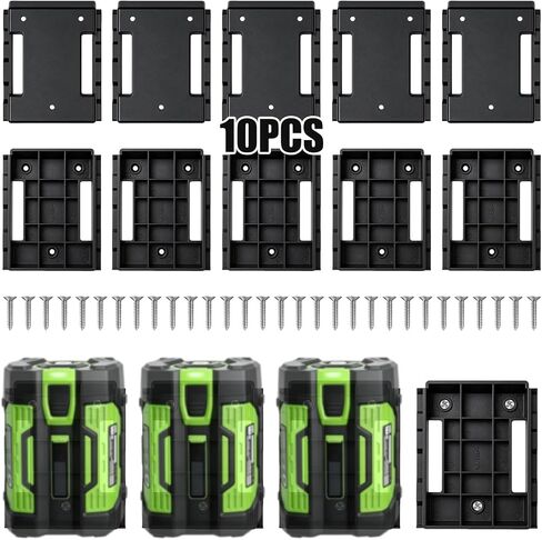 10 Pack Battery Holder Wall Mount Compatible with EGO 56V Batteries in Saudi Arabia