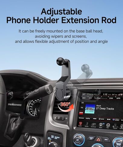 Qi2.2 25W Wireless Charger Car Phone Mount for Dodge Ram 1500 2013-2018 in Saudi Arabia