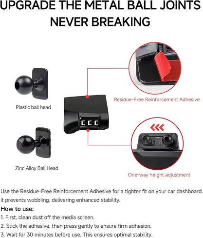 Qi2.2 25W Wireless Charger Car Phone Mount for Dodge Ram 1500 2013-2018 in Saudi Arabia