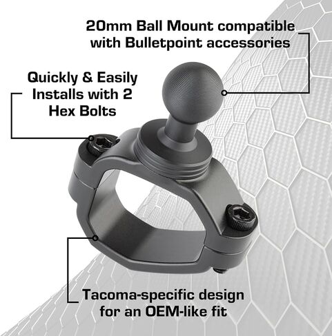 Bulletpoint Mounting Solutions Passenger Grab Bar Mount + Arm + Universal Phone Holder Compatible with 2024+ Toyota Tacoma & 2025+ 4Runner in Saudi Arabia