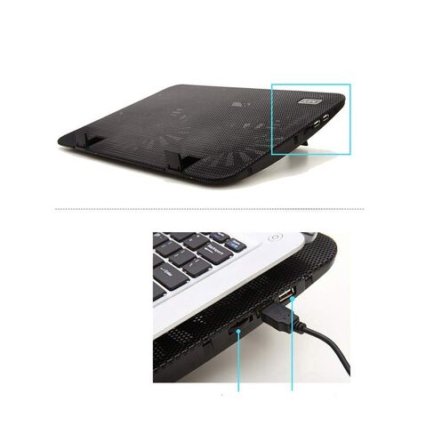 15.6-17 Inch Laptop Cooler Cooling Pad - Slim Portable Powered (2Fans) in Saudi Arabia
