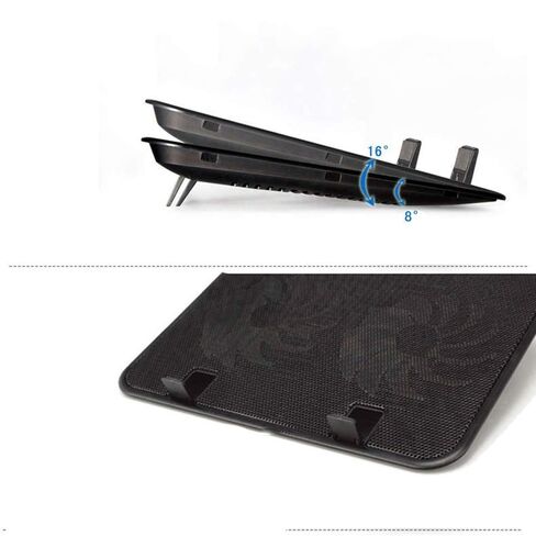 15.6-17 Inch Laptop Cooler Cooling Pad - Slim Portable Powered (2Fans) in Saudi Arabia