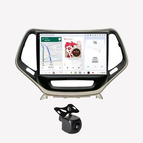 DUDUAUTO DUDU3 Car Radio for Jeep Cherokee Latitude 2014-2018 Stereo Update 8-Core 4+64GB 10" Carplay & Android Auto Head Unit w/Custom Wallpaper Layout Touch Screen Radio in Saudi Arabia