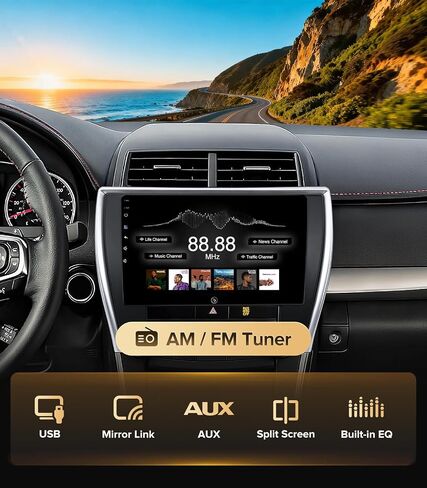 10"CarPlay Android Auto Car Radio For Toyota Camry LE/SE/XLE(15-17) in Saudi Arabia