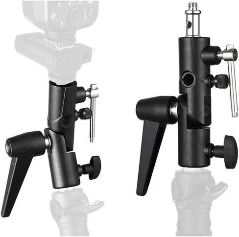 H Type Flash Bracket with Hot Shoe Mount and Tilt Adjustment in Kuwait