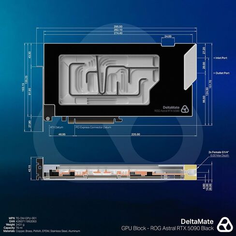 Thermal Grizzly DeltaMate GPU Water Block ROG Astral RTX 5090 in Saudi Arabia