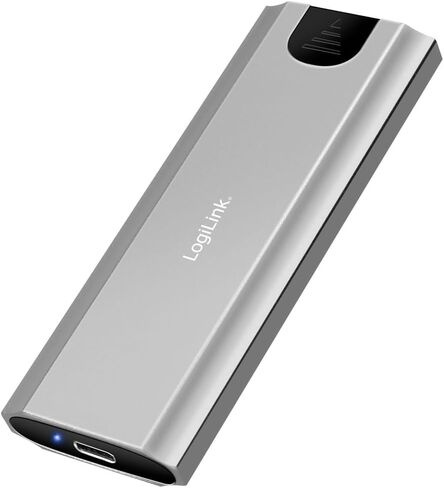 LogiLink UA0439 - حاوية القرص الصلب لمحركات الأقراص الصلبة M.2 NVMe (PCIe) SSD، USB 3.2 Gen 2، حتى 10 جيجابت في الثانية، USB-A+C in Kuwait