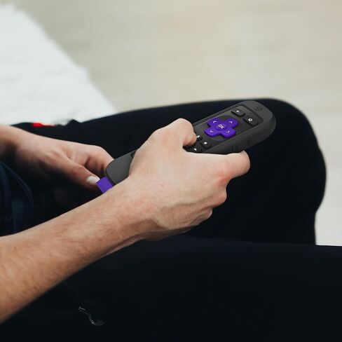 حافظة USTIYA للتحكم عن بعد لجهاز Roku TV Ultra 2022 /Voice Remote Pro/Streaming Stick 4K+/Streambar Pro Funda Remote Solar Charging، غطاء واقٍ من السيليكون، حبل معلق (أسود) in Kuwait