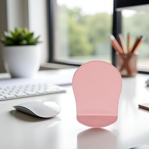 Pink Universal Stick-On Mouse Pouch Holder for Sleevefor Laptop Reusable Adhesive Storage Mouse Holder, Cover Office Worker Mouses Storage Bag for Laptop Pads in Saudi Arabia