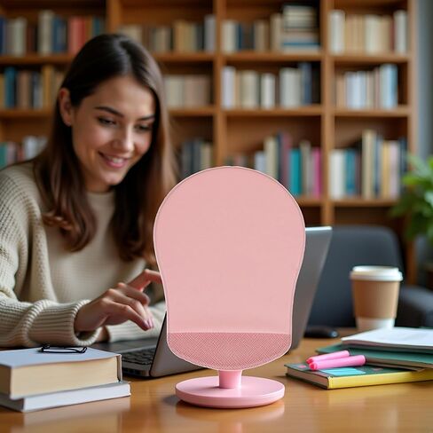Pink Universal Stick-On Mouse Pouch Holder for Sleevefor Laptop Reusable Adhesive Storage Mouse Holder, Cover Office Worker Mouses Storage Bag for Laptop Pads in Saudi Arabia