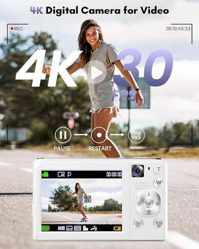 كاميرا رقمية بدقة 4K، كاميرات بدقة 48 ميجابكسل للتصوير الفوتوغرافي مع كاميرا أمامية وخلفية in Kuwait