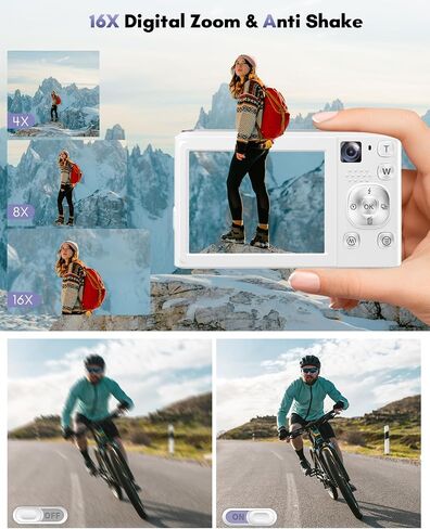 كاميرا رقمية بدقة 4K، كاميرات بدقة 48 ميجابكسل للتصوير الفوتوغرافي مع كاميرا أمامية وخلفية in Kuwait