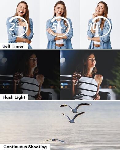 كاميرا رقمية بدقة 4K، كاميرات بدقة 48 ميجابكسل للتصوير الفوتوغرافي مع كاميرا أمامية وخلفية in Kuwait