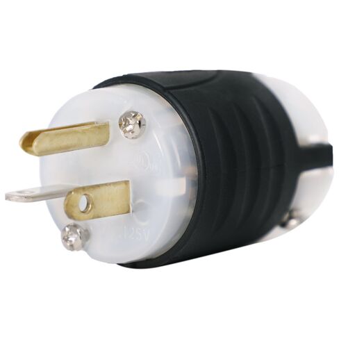 Pass and Seymour NEMA Straight Blade 5-20P Plug - Rated for 20 Amp, 125V Power Cord Plug - Iron Box Part # PS520P in Saudi Arabia