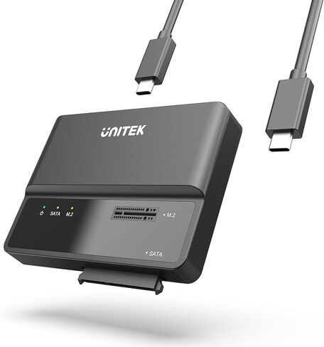 Unitek 2-in-1 M.2 NVMe/SATA USB 3.2 Adapter, 10Gbps, Tool-Free in Saudi Arabia