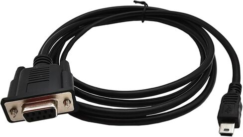 1.8m USB2.0 Male to RS232 DB9 9 Pin Female Adapter Entension Leads Cable Connector DB9 9pin to USB 5pin USB Port in Saudi Arabia