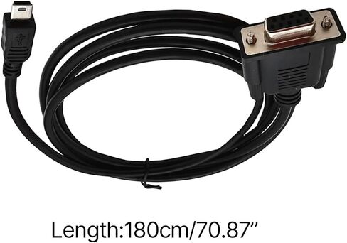 1.8m USB2.0 Male to RS232 DB9 9 Pin Female Adapter Entension Leads Cable Connector DB9 9pin to USB 5pin USB Port in Saudi Arabia