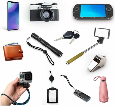 10pcs hand straps for Flashlight Cellphone USB Drive camera wrist strap, Adjustable Hanging Lanyard with Quick Release Buckle Parachute Cord Outdoor for Camera Keys Knife（black) Security Wrist Strap in Kuwait